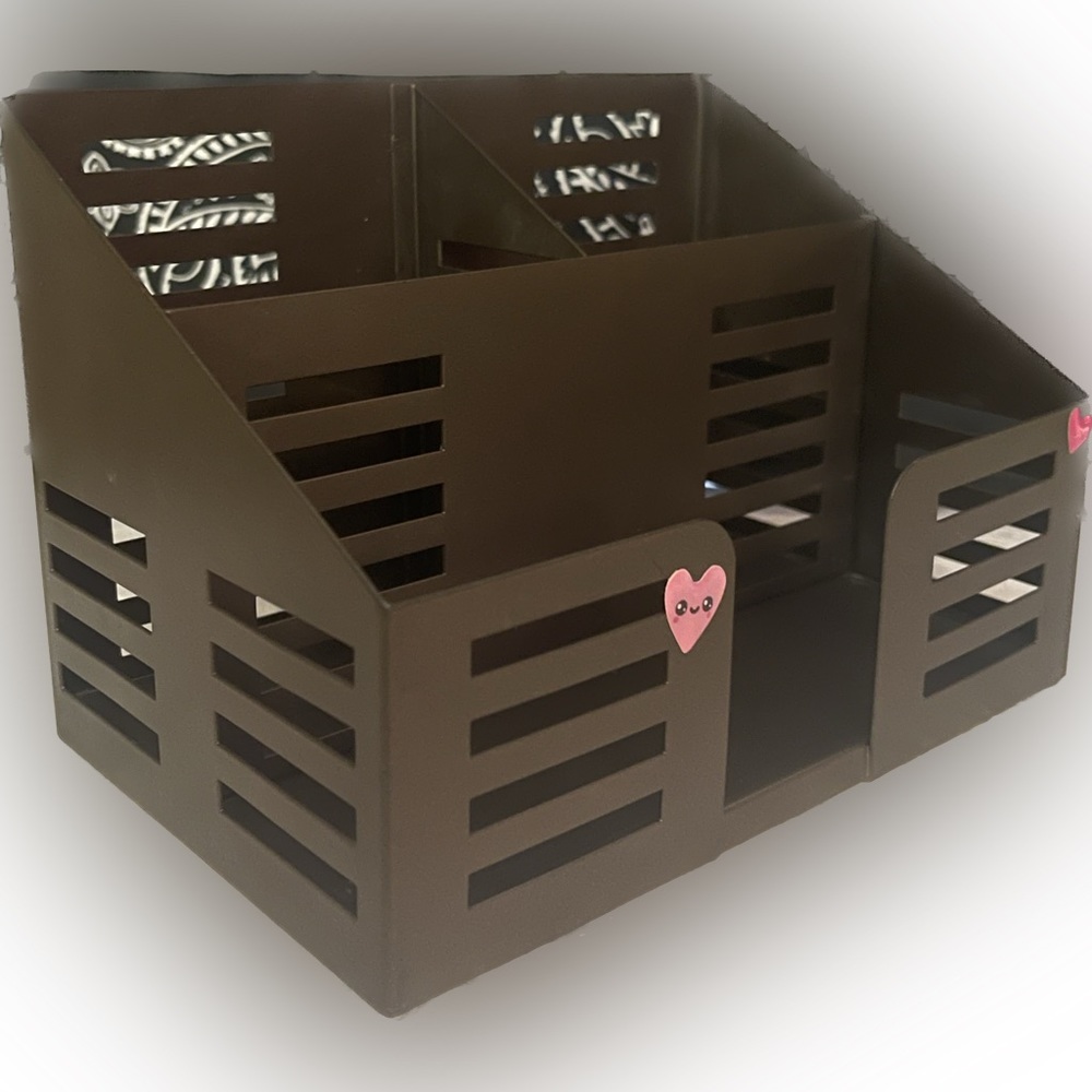 Lightweight Desktop Organizer with Non Slip Silicone Pads